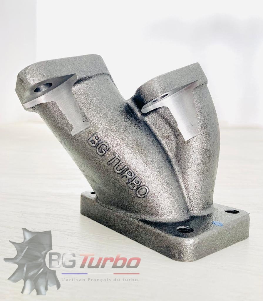 Turbo BRIDE ECHAPPEMENT - Y ADAPTATION CARTER TURBINE T3 - 430270-0005 - R5 ALPINE TURBO - TBO319 - 465916-0001 - 465916-0002
